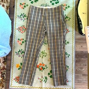 a new day gingham plaid pants tapered ankle